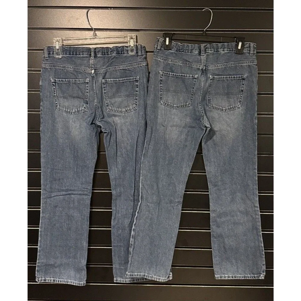 Lot of 2 Children’s Place Boys Bootcut Jeans Size 14 HUSKY Adjustable Waist